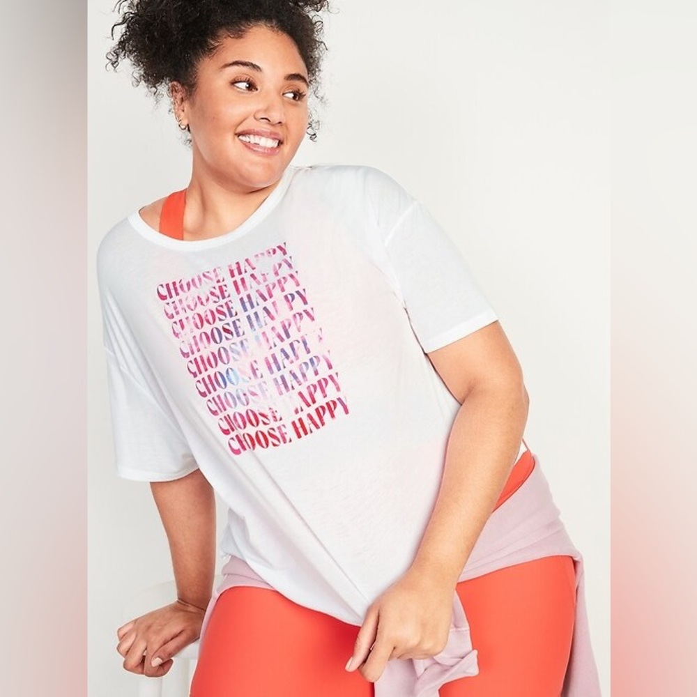 Choose Happy Active Top